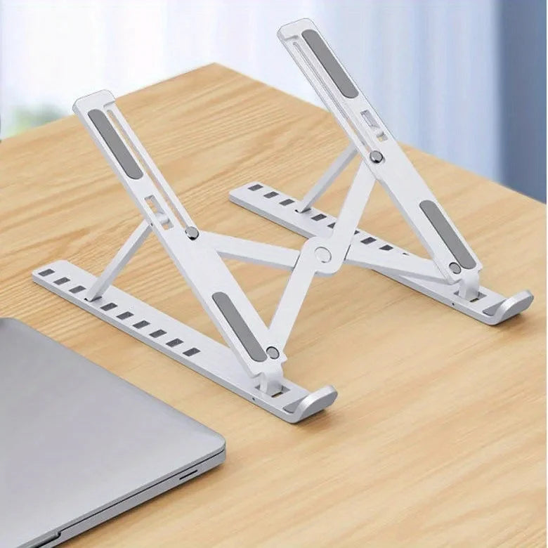 Portable Laptop Stand  Foldable ABS Material, Adjustable Desktop Height, Heat Dissipation, Laptop Stand, Storage Rack laptop arm Eagle Beacon