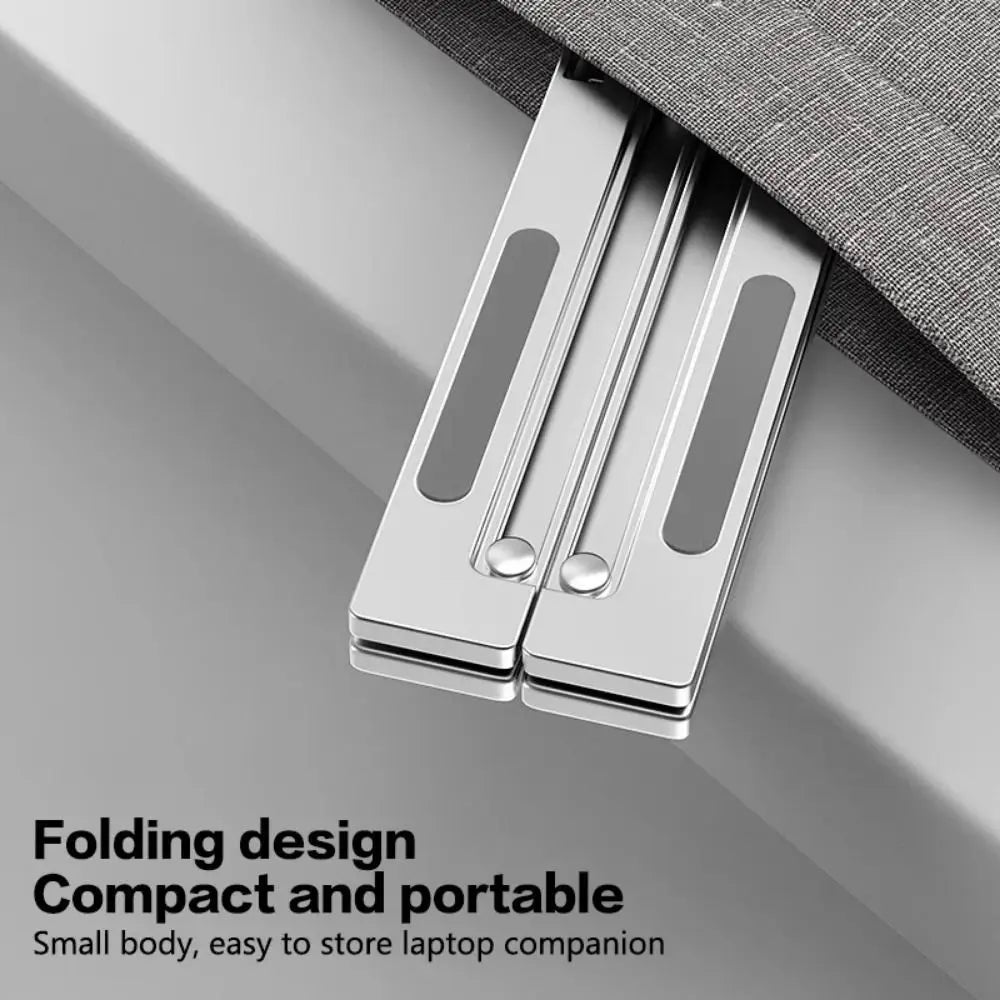Foldable Laptop Cooler Stand Portable Stand With Fans Laptop Desktop Bracket Stable Adjustable Stand Folding Laptop Stand Eagle Beacon