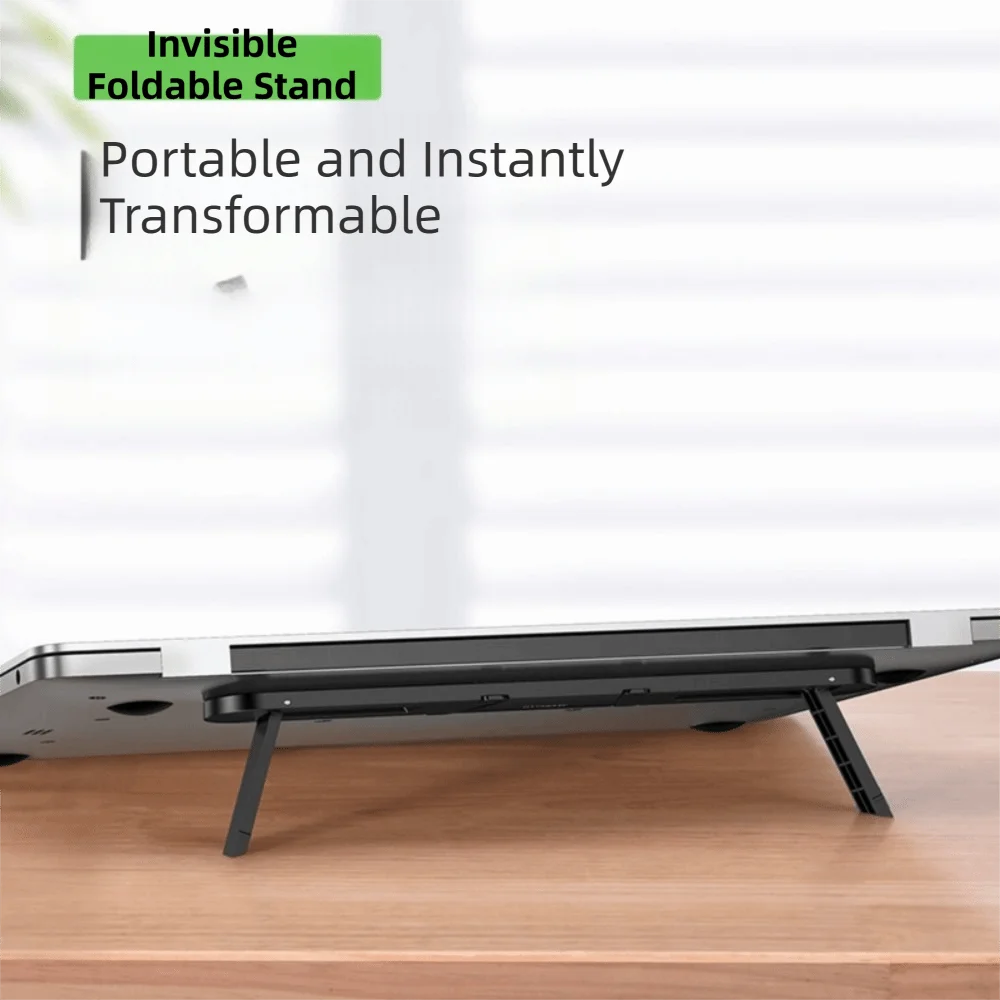 Foldable Design Laptop Stand Height-Adjustable Portable Notebook Stand Lightweight Heat Dissipation Laptop Holder Office Use Eagle Beacon