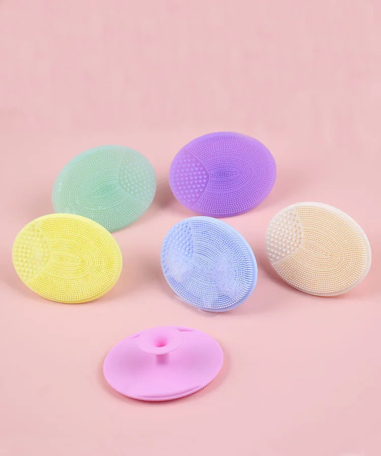 5/20 Pcs Portable Facial Cleansing Brush Deep Cleansing Skin Exfoliating Pore Removing Soft Silicone Brush Face Cleansing Brush Eagle Beacon