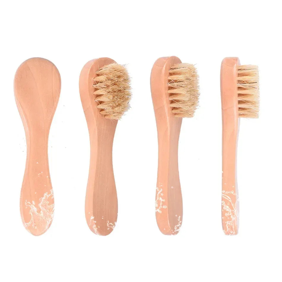 1/3/5Pcs Cleansing Face Brush Wooden Animal Hair Facial Deep Cleansing Massage Care Tool Face Washing Product Skin Care Brush Eagle Beacon