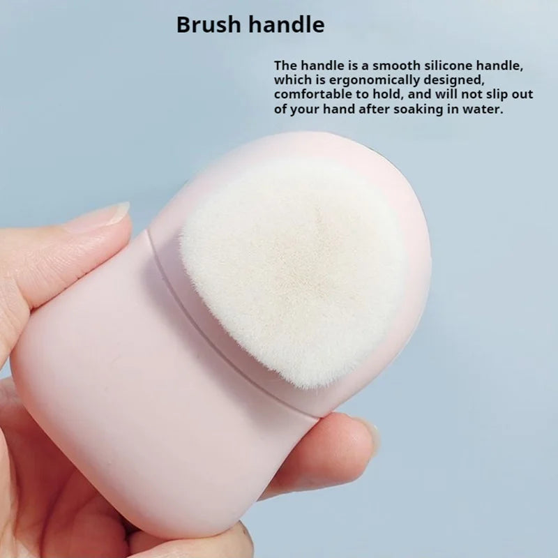 Double Sided Silicone Facial Cleansing Brush Manual Massage Facial Cleanser Brush Soft Bristles Deep Cleaning Exfoliator Tool Eagle Beacon