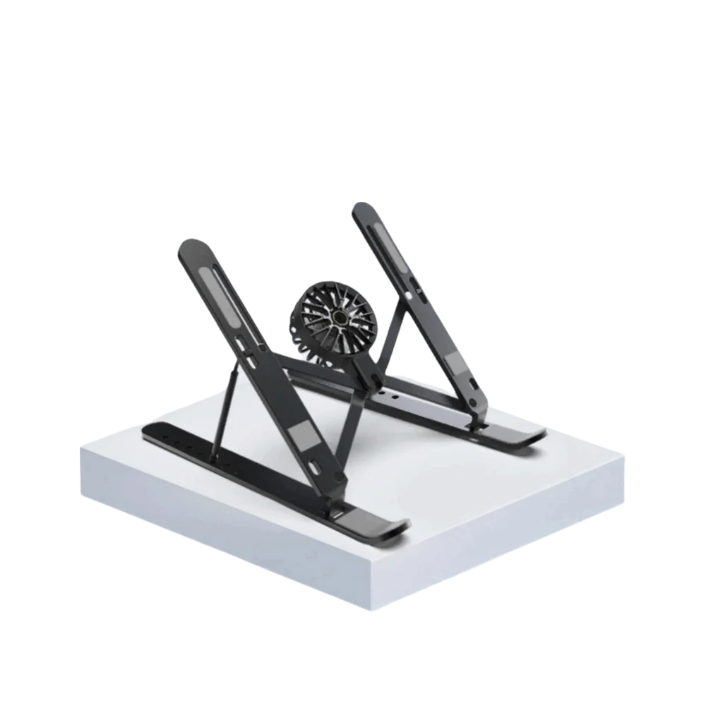Foldable Laptop Cooler Stand Portable Stand With Fans Laptop Desktop Bracket Stable Adjustable Stand Folding Laptop Stand Eagle Beacon