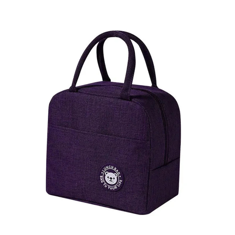 Kids Lunch Box Lunch Bag Portable Insulation Bags Reusable Cute Lunch Pail Bag Leakproof Cooler Lunch Tote Bag For Office Picnic Eagle Aerie