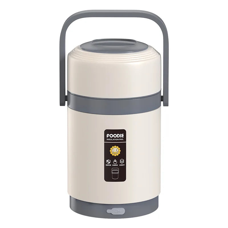 USB Electric Heated Lunch Boxes Stainless Steel Food Warmer Container Thermal Jar for Hot Food Thermal Boxes for Office School Eagle Aerie