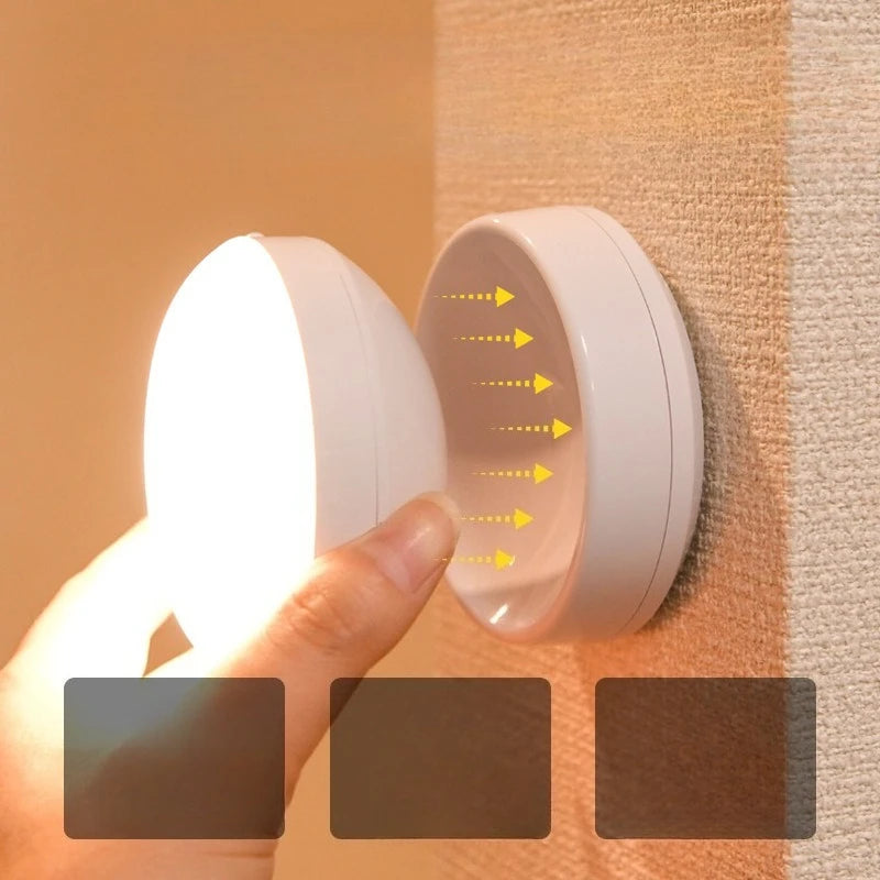 Automatic Wireless Human Motion Sensor Light - Rechargeable LED Night Light for Home, Smart Wardrobe, Hallway, Staircase Eagle Beacon