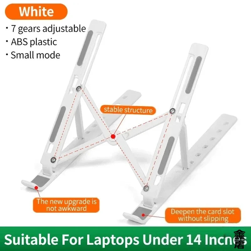 Portable foldable computer monitor stand, adjustable laptop stand, suitable for small-sized tablet dock accessories Eagle Beacon