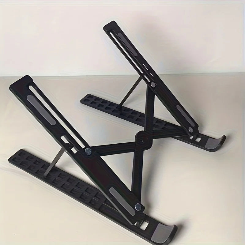 Laptop Stand - Foldable and Adjustable, 10 Height Setting, High Quality Compact Base, Office Desk, etc Eagle Beacon