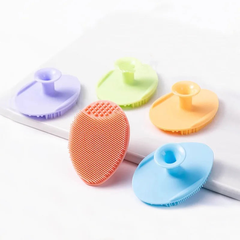 5/20 Pcs Portable Facial Cleansing Brush Deep Cleansing Skin Exfoliating Pore Removing Soft Silicone Brush Face Cleansing Brush Eagle Beacon