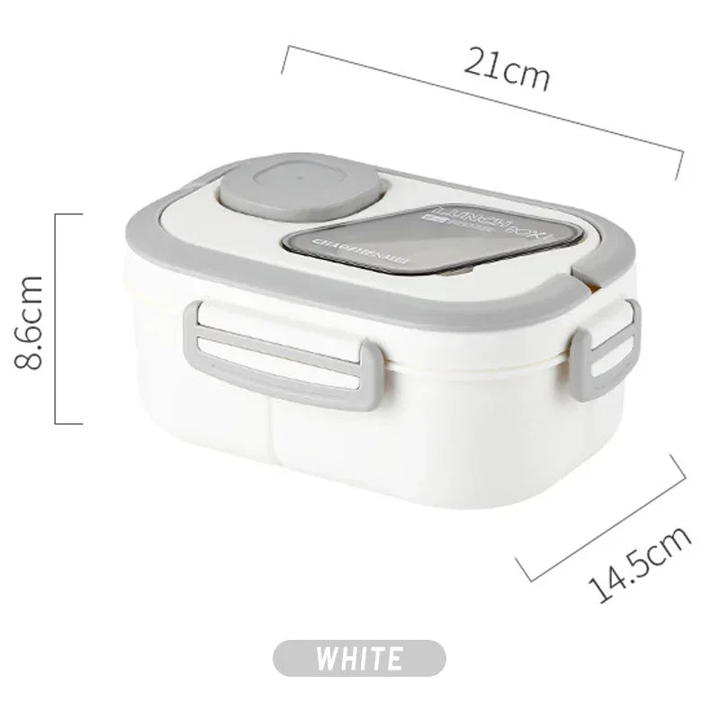 Portable Lunch Box Compartment Wheat Straw Bento Carrying Handle Box Reusable Tableware Containers Meal Snack Food Containers 라면 Eagle Aerie