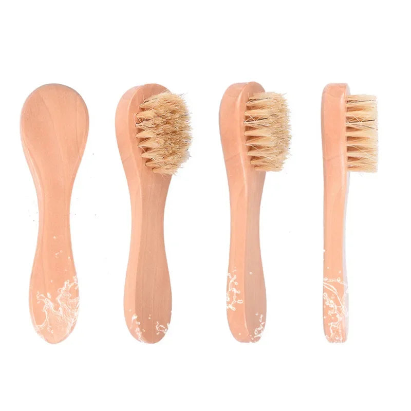 1/3/5Pcs Cleansing Face Brush Wooden Animal Hair Facial Deep Cleansing Massage Care Tool Face Washing Product Skin Care Brush Eagle Beacon