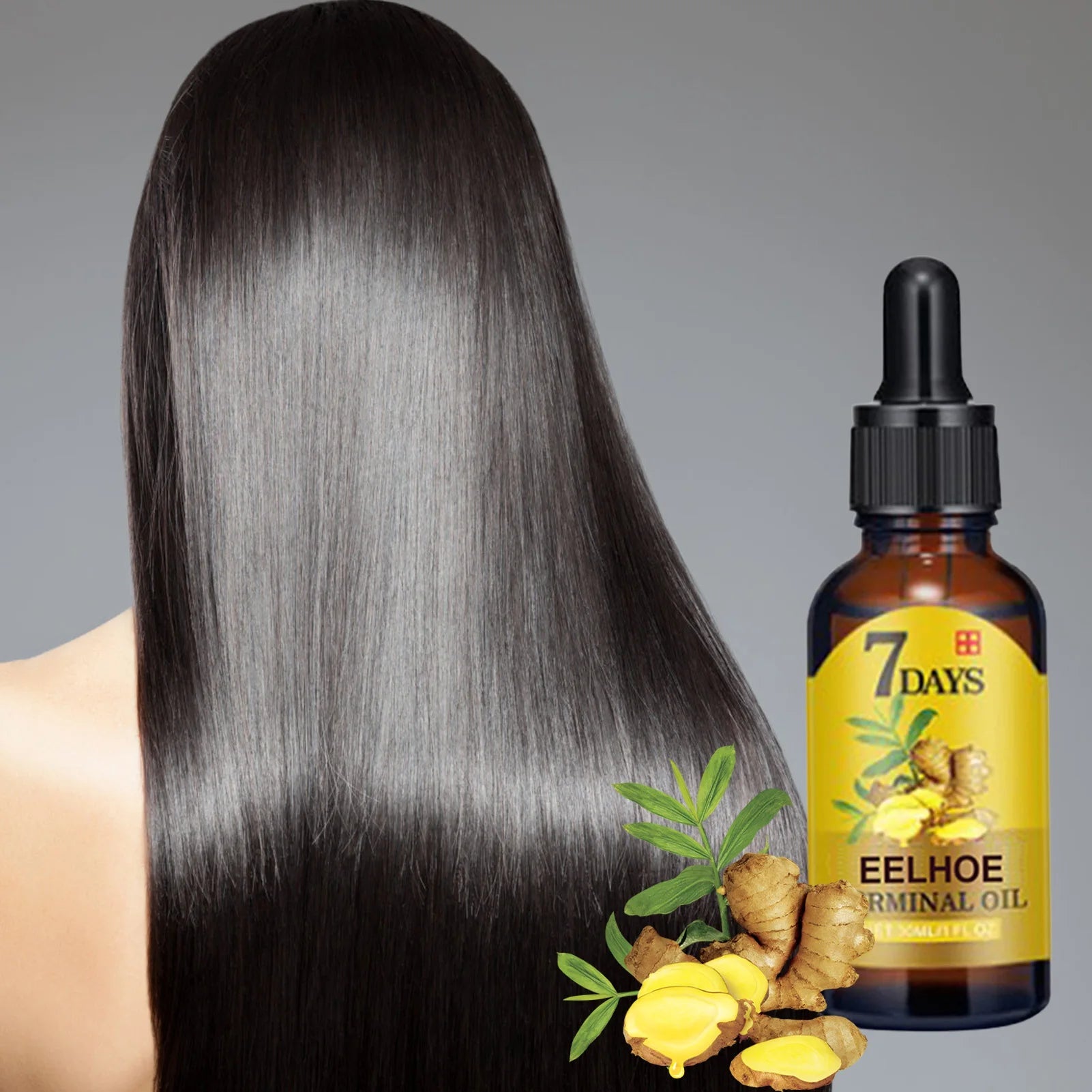 Hair Growth Serum Fast Growing Hair Essential Oil Beauty Hair Care Dense Regrowth Ginger Hair Promoting Regeneration Care Eagle Beacon