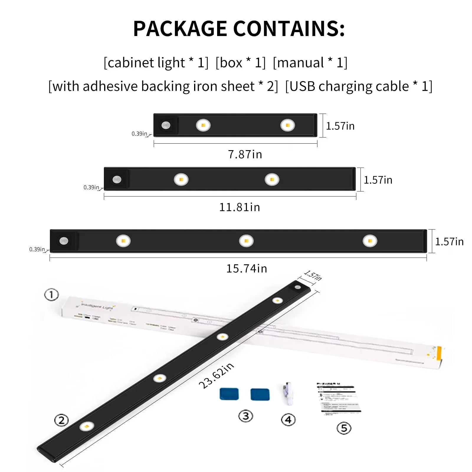Motion Sensor Light LED Sensor Lamp Wireless Ultra Thin USB LED For Kitchen Cabinet Bedroom Wardrobe Indoor Lighting Night Light Eagle Beacon