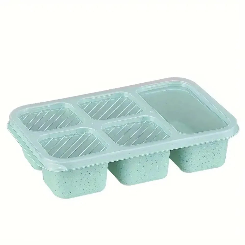 Bento Lunch Box with Reusable 5 Compartment Bento Box Microwave Compatible for Bento Snack Containers for Travel and Work Eagle Aerie