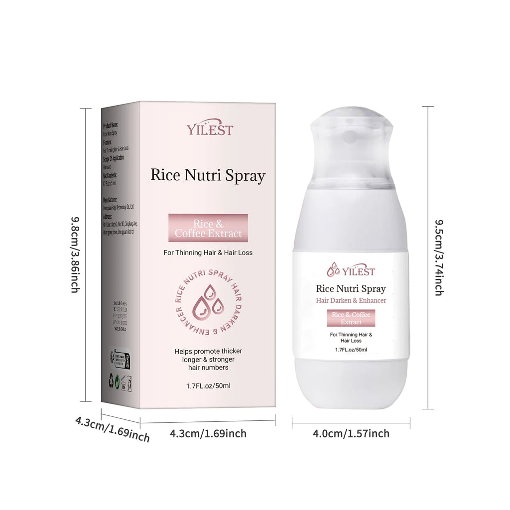 Hair Helper Spray, Rice Water Spray,Hair Strengthens Thickening,Natural Spray Stimulates Growth Soothes Scalp for Thinning Hair Eagle Beacon