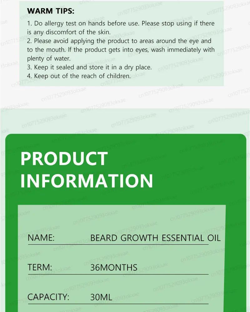 The most effective beard growth essence in 2025, grow a thick beard in 7 days. Chest hair, leg hair, beard and hair growth Eagle Beacon