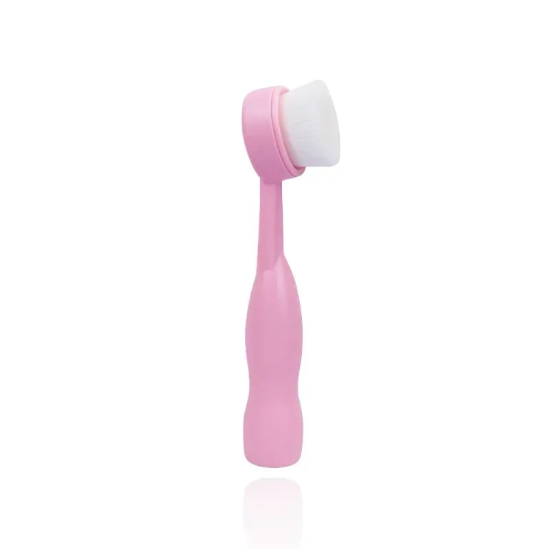 Facial Cleansing Brush Soft Bristles Manual Long Handle Flat Bottomed Standing Deep Face Cleaning Brush Limpieza Facial Skincare Eagle Beacon