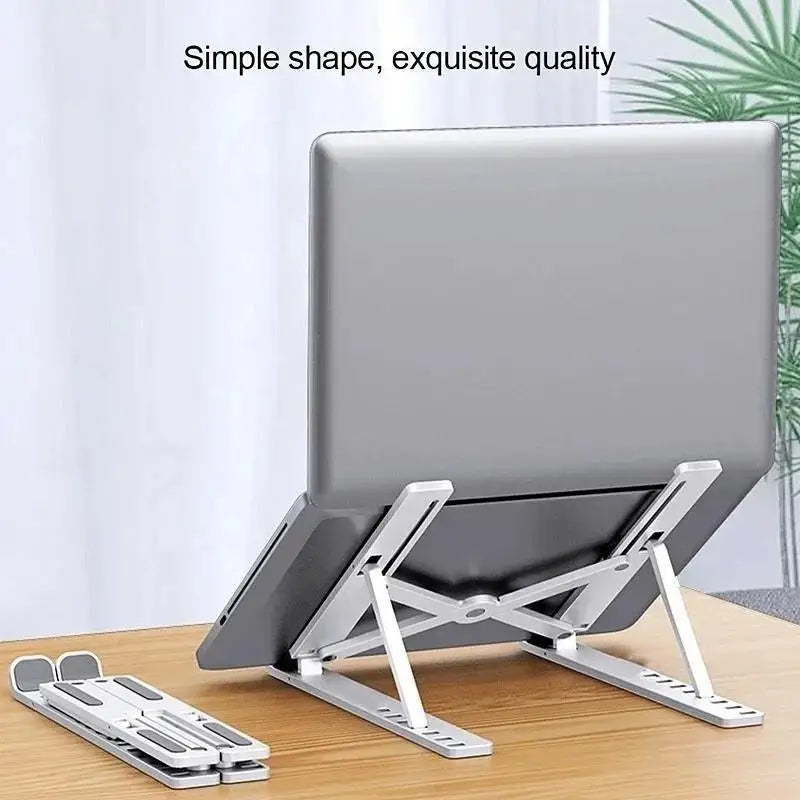 Portable Laptop Stand Foldable Support Base Notebook Stand For Computer Laptop Holder Cooling Pad Riser Macbook Stand  Laptop Eagle Beacon