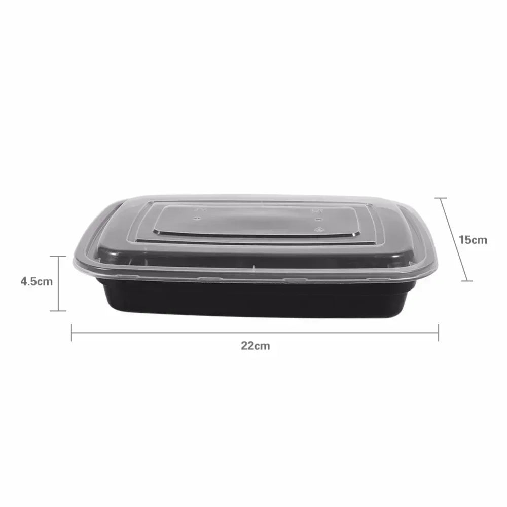 Plastic Reusable Bento Box Meal Storage Food Prep Lunch Box 1/2/3 Compartment Reusable Microwavable Containers Home Lunchbox Eagle Aerie