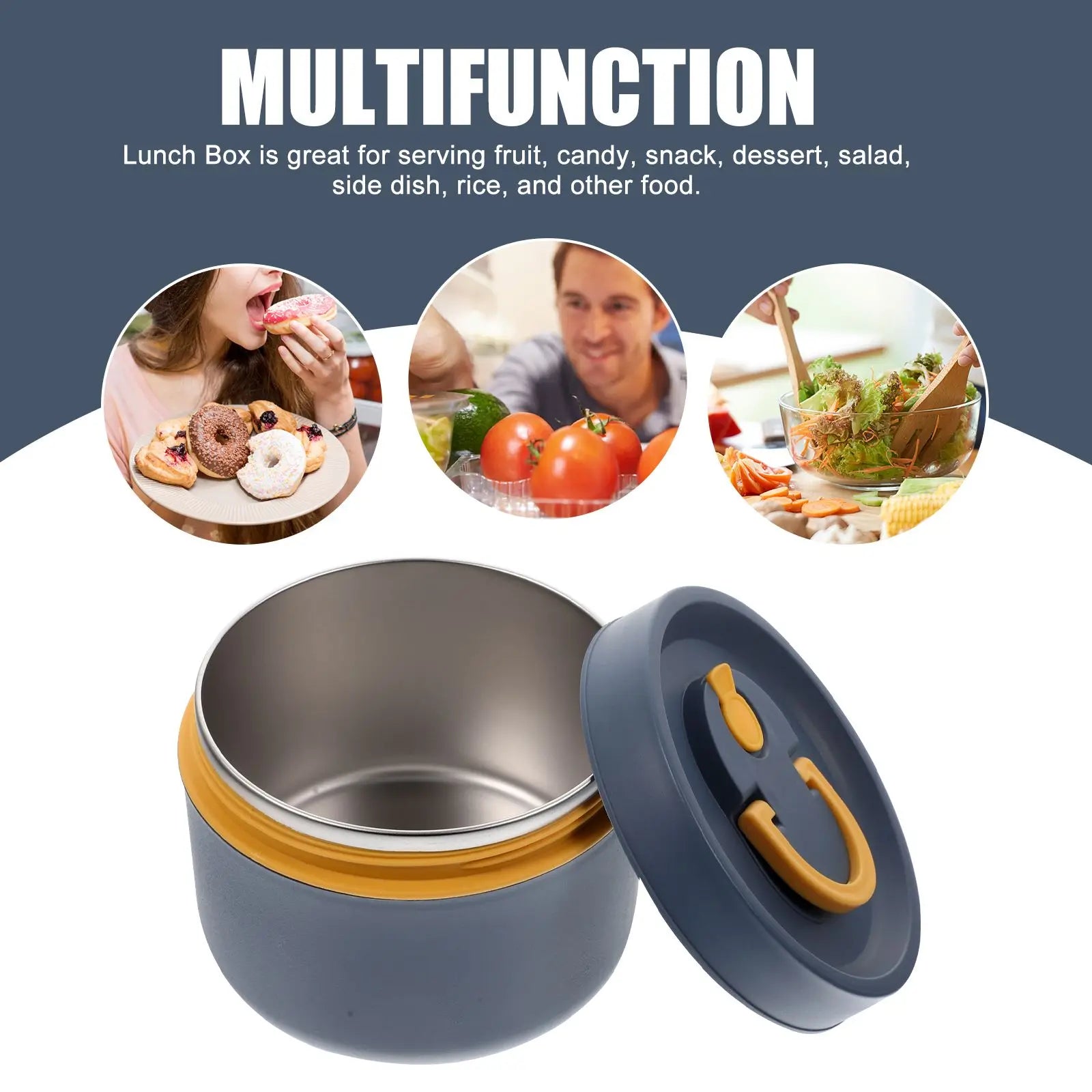 Insulated Lunch Box Thermal Bento Container Household Food Storage Meal Box For Multifunctional Reusable Thermal Lunch Box Snack Eagle Aerie