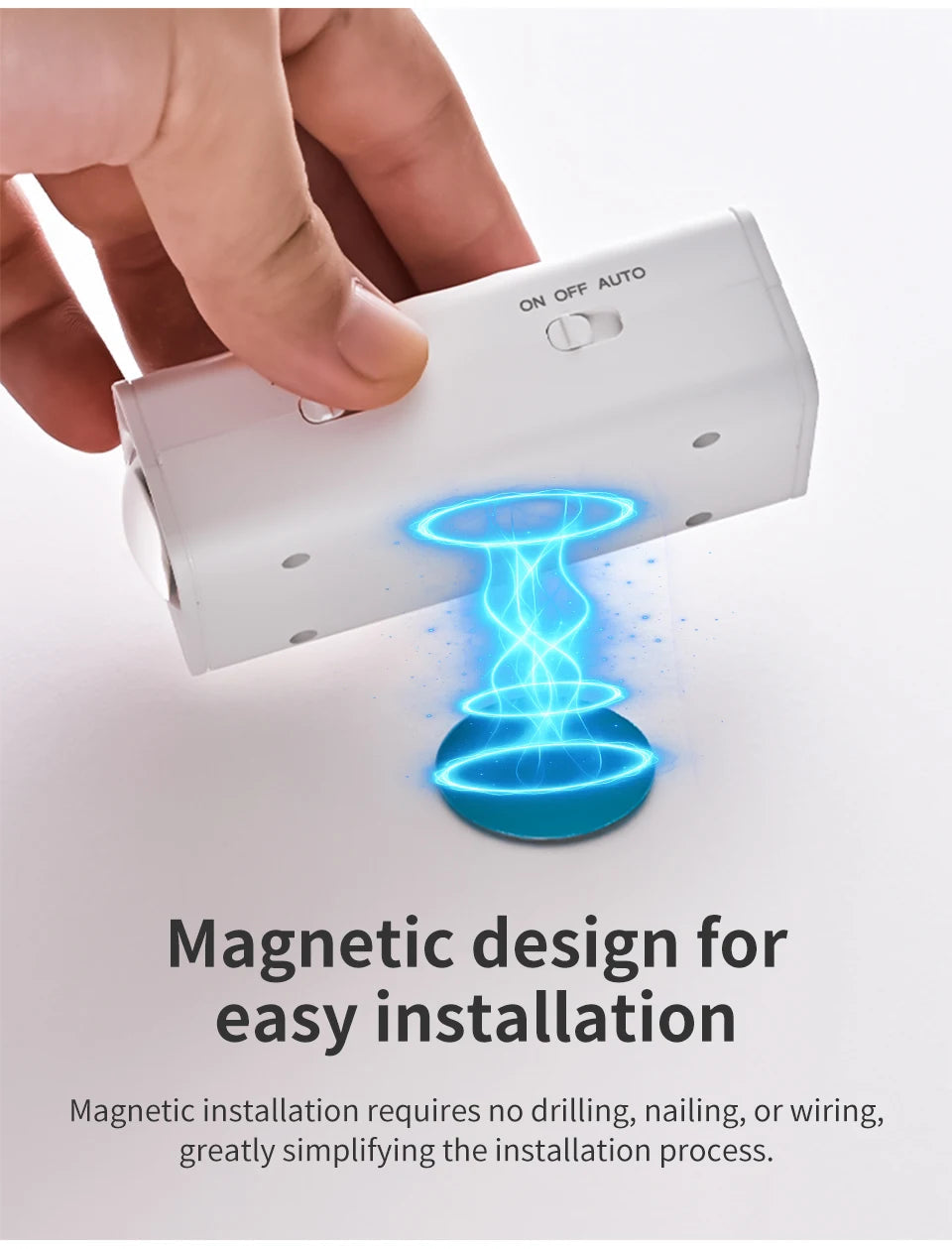 Motion Sensor LED Night Light with Remote Controller Magnetic Wall Lamp for Kitchen Stairs Wardrobe Corridor Bedroom Decor Eagle Beacon