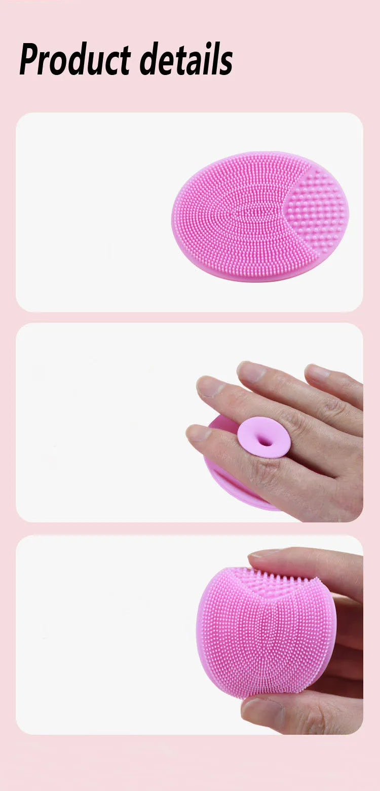 5/20 Pcs Portable Facial Cleansing Brush Deep Cleansing Skin Exfoliating Pore Removing Soft Silicone Brush Face Cleansing Brush Eagle Beacon