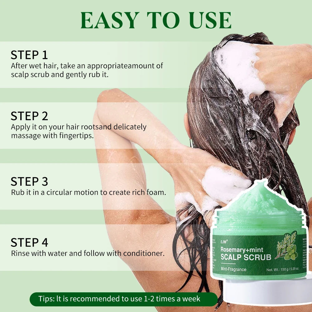 Hair Growth Spray,Scalp Scrub,Rosemary Scalp Exfoliator Scrub Shampoo,Hair Booster Serum,Strengthens Hair Roots,Helps Strengthen Eagle Beacon
