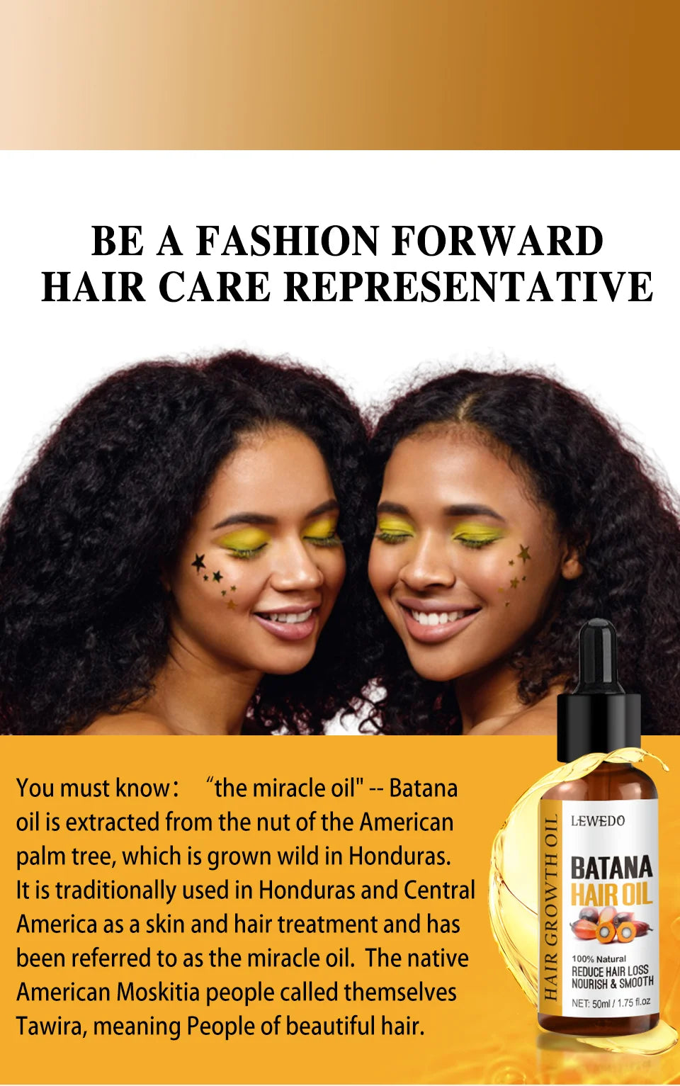 Hair Growth Batana Oil Serum Fast Growing Hair Essential Oil Beauty Hair Care Anti-Hair Loss Essence Natural Repair Damaged Hair Eagle Beacon