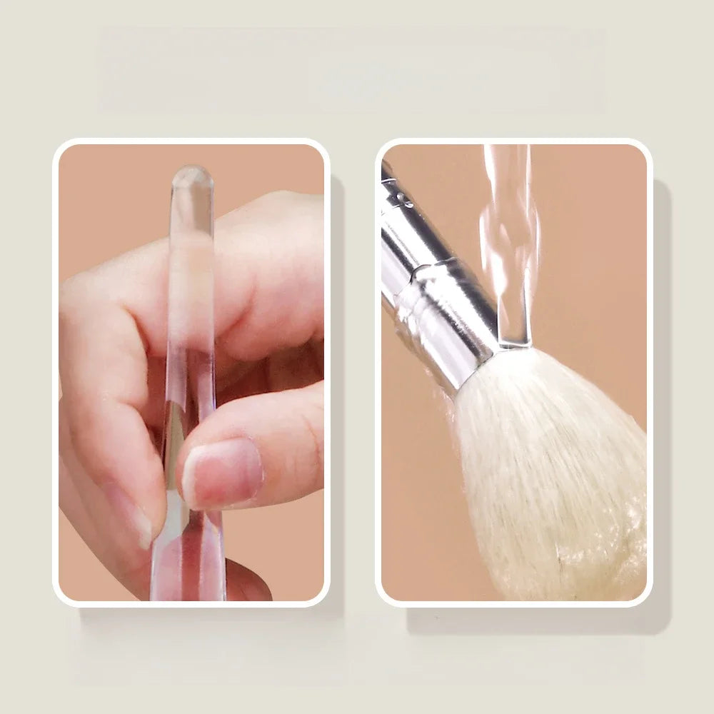 Facial Cleanser Brush Soft Face Massage Fan Wash Brush Pore Cleanning Exfoliating Beauty Face Mask Brush Portable Skin Care Tool Eagle Beacon