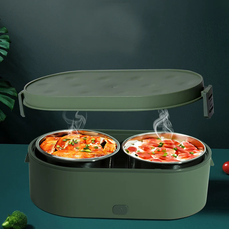 USB Heated Electric Lunch Box Stainless Steel Truck Car Home Office 24V 12V 5V2A Food Warmer Heating Container Heater Outdoor Eagle Aerie