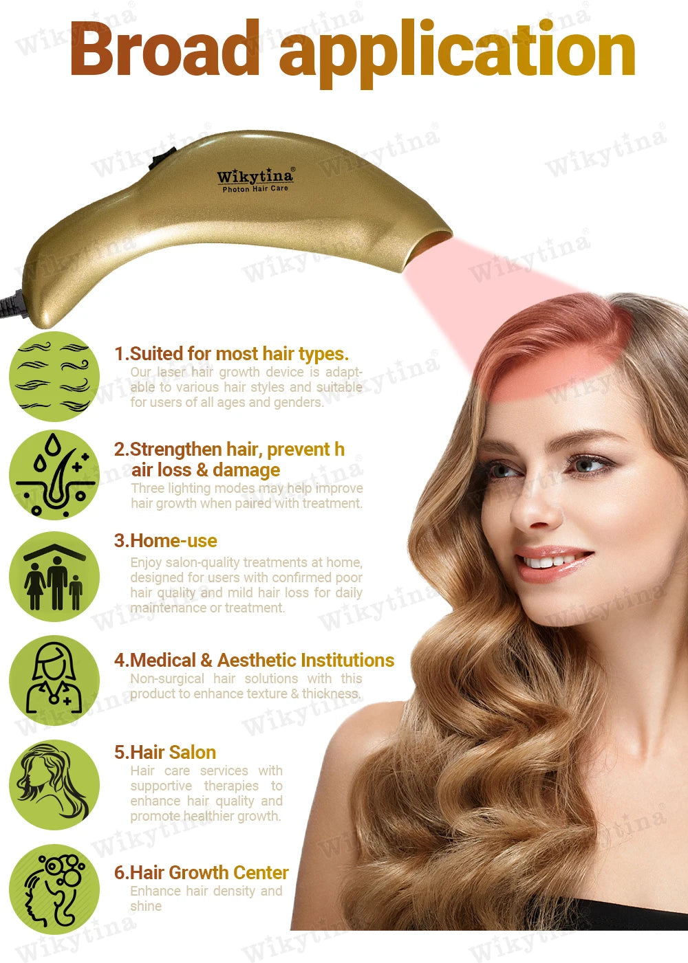 Clinical Grade LLLT Hair Regrowth Device Anti Hair Loss Machine For Scalp Health Thinning Hair Stress Anxiety Management Eagle Beacon