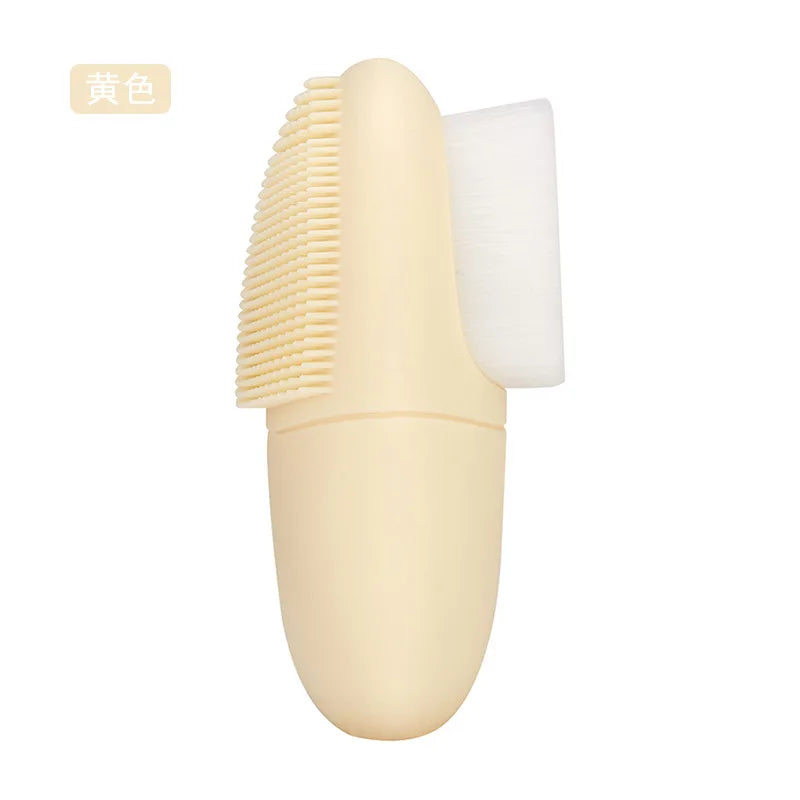 Double Sided Silicone Facial Cleansing Brush Manual Massage Facial Cleanser Brush Soft Bristles Deep Cleaning Exfoliator Tool Eagle Beacon