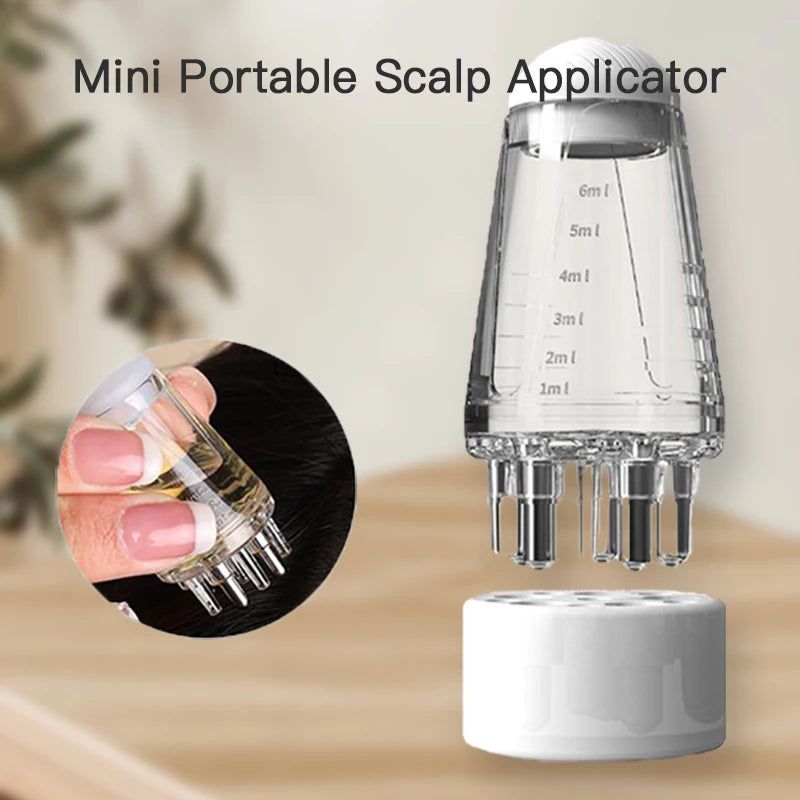 Scalp Applicator Hair Regrowth & Styling Solution Guide Comb Hexagon Head Oil Roller Ball Massage Comb Massage Relaxation Tools Eagle Beacon