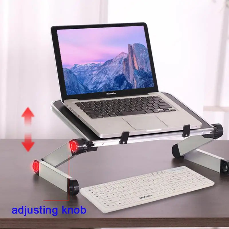 Laptop Stand Foldable Adjustable Notebook Stand Alloy Laptop Desk Computer Table Holder Tray Notebook PC Folding Desk Eagle Beacon