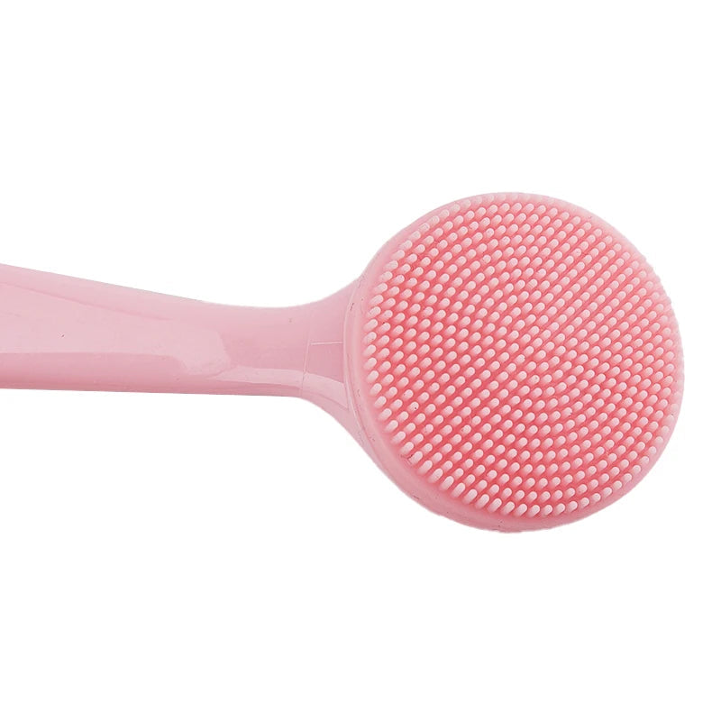 Double Sided Silicone Facial Cleanser Brush Soft Hair Face Massage Wash Brush Blackhead Remover Portable Skin Care Tool Eagle Beacon