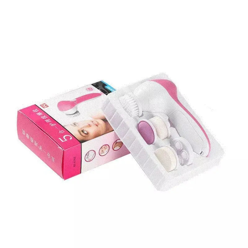 Electric Facial Cleaner 5 IN 1 Face Cleansing Brush Wash Machine Spa Skin Care Massager Blackhead Cleaning Facial Cleanser Tools Eagle Beacon