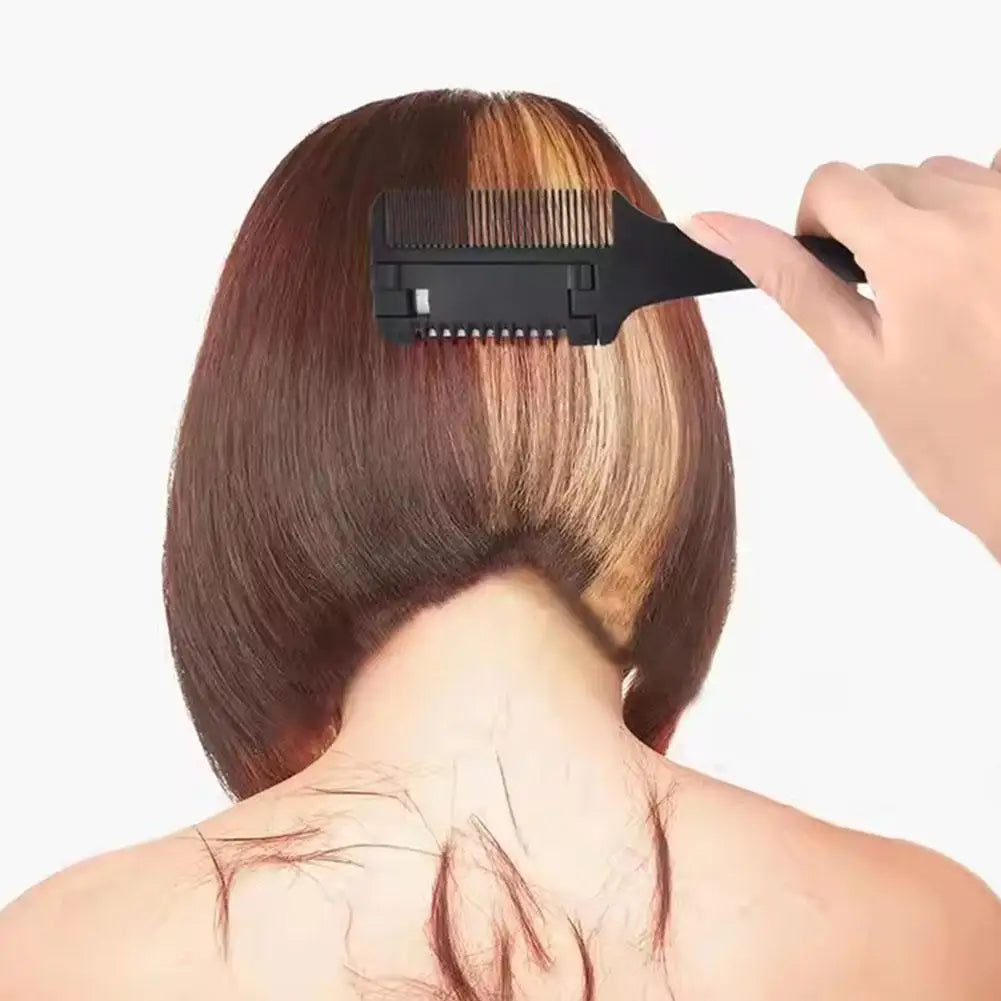 Haircut Brush With Razor Blades Haircut Comb Shaving Hair Trimmer Cutting Thinning Tools Barbershop Hairs Salon Styling Tools Eagle Beacon