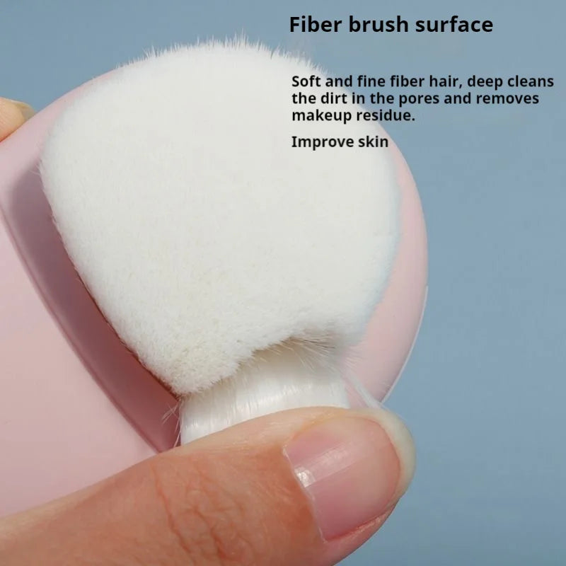 Double Sided Silicone Facial Cleansing Brush Manual Massage Facial Cleanser Brush Soft Bristles Deep Cleaning Exfoliator Tool Eagle Beacon