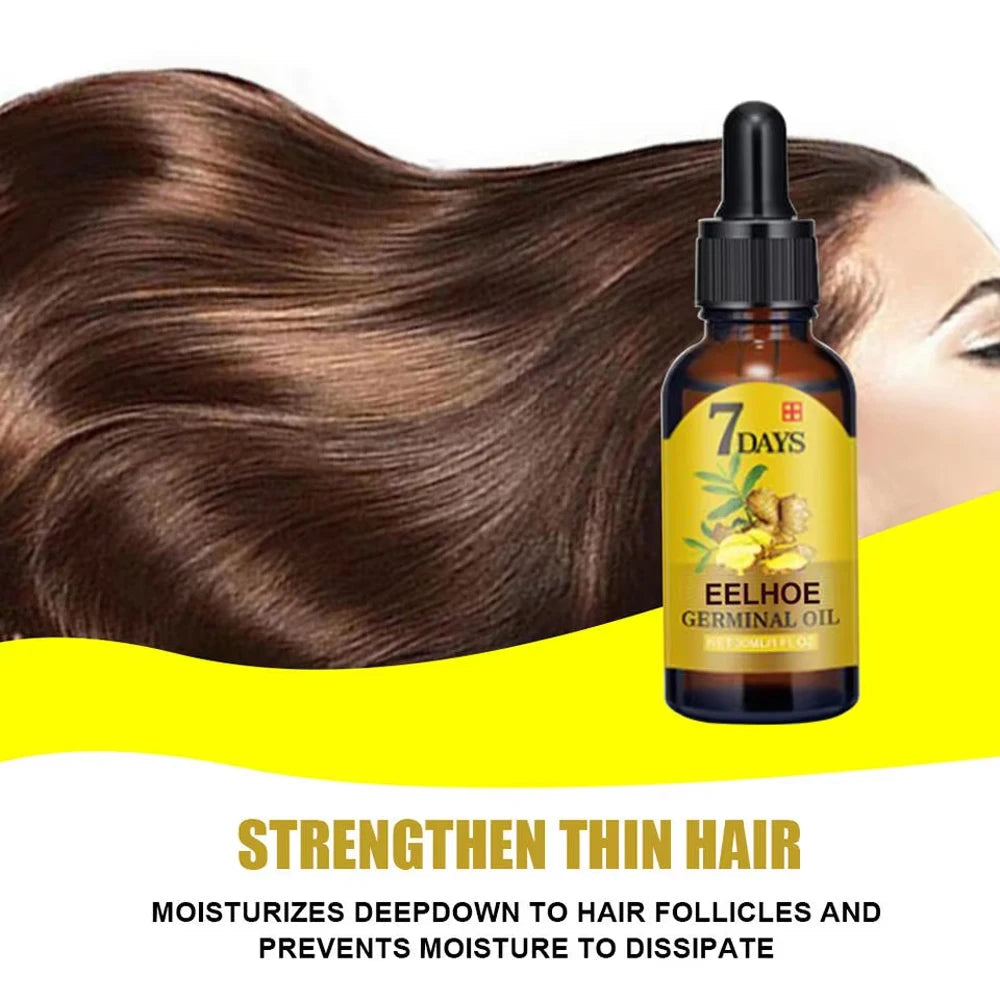 Hair Growth Serum Fast Growing Hair Essential Oil Beauty Hair Care Dense Regrowth Ginger Hair Promoting Regeneration Care Eagle Beacon