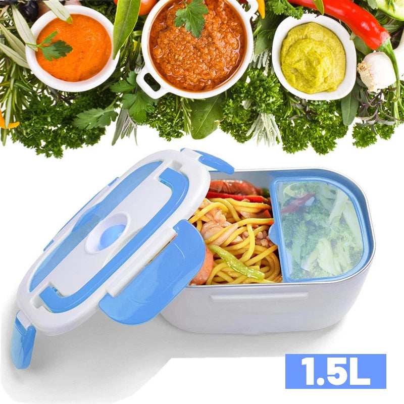 Portable 1.5L Electric Heated Lunch Box 110V Food Warmer Container Bento Boxes For Car School Picnic Food Heating Heater Box Eagle Aerie