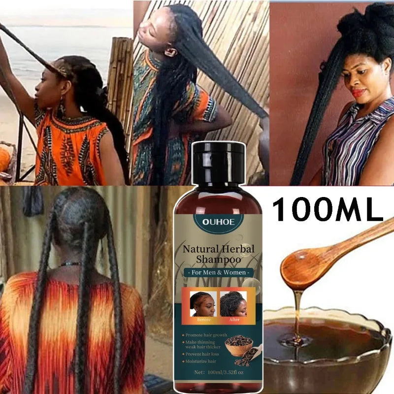 Hair Growth Shampoo Ancient African Hair Growth Formula Extract Powerful Effect Fast Hair Loss Treatment Hair Care 100ml Eagle Beacon
