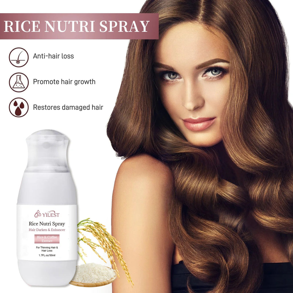 Hair Helper Spray, Rice Water Spray,Hair Strengthens Thickening,Natural Spray Stimulates Growth Soothes Scalp for Thinning Hair Eagle Beacon