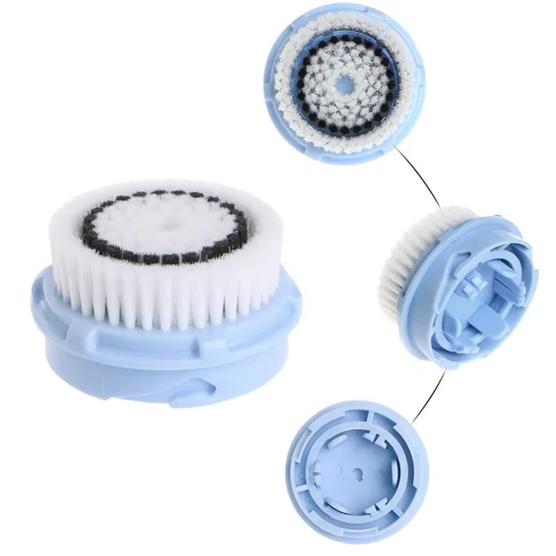 Facial Cleansing Brush Heads Daily Deep Cleaning Pores Sensitive Skin Soft Exfoliating Silicone Face Brush Heads Skin Care Tools Eagle Beacon