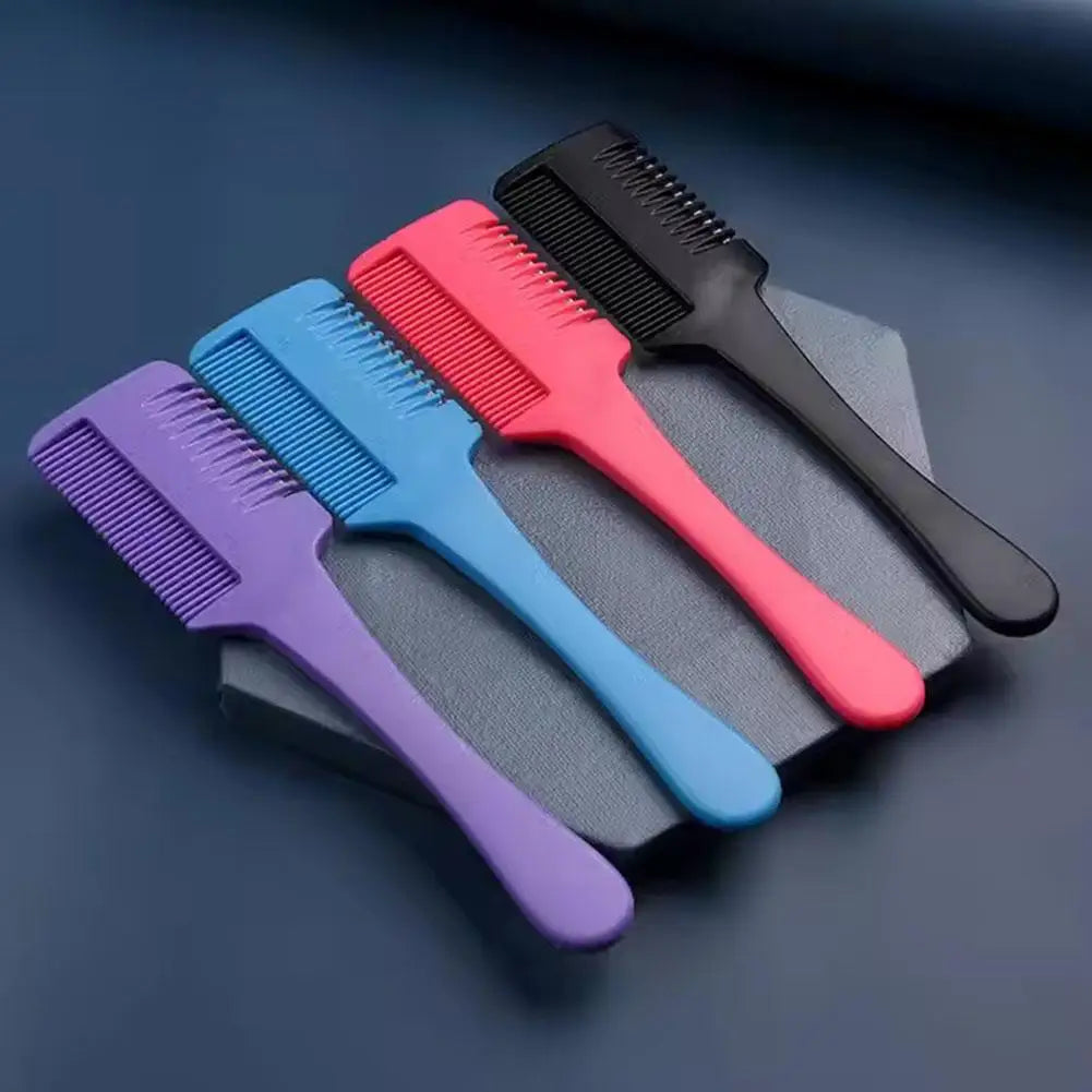 Haircut Brush With Razor Blades Haircut Comb Shaving Hair Trimmer Cutting Thinning Tools Barbershop Hairs Salon Styling Tools Eagle Beacon