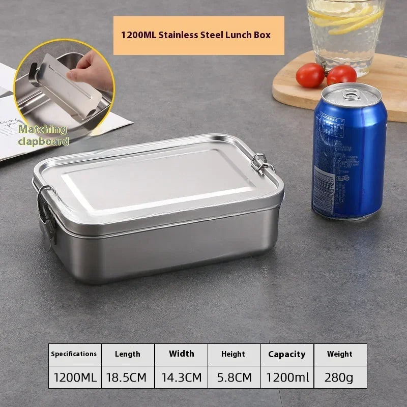Stainless Steel Bento Box Metal Lunch Box Food Storage Containers with Lockable Clips Lunch Snack Boxes for Work,School Eagle Aerie