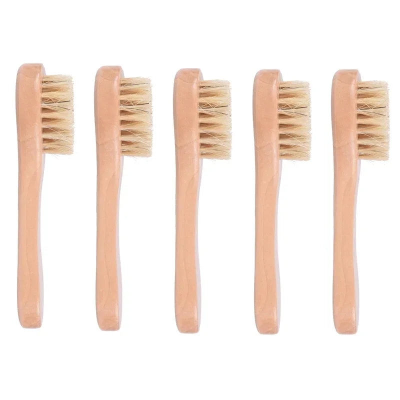 1/3/5Pcs Cleansing Face Brush Wooden Animal Hair Facial Deep Cleansing Massage Care Tool Face Washing Product Skin Care Brush Eagle Beacon